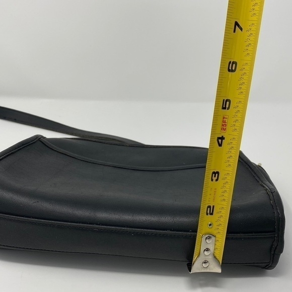 Coach Vintage Black Leather Austin Crossbody Adjustable Strap Purse - Picture 13 of 14